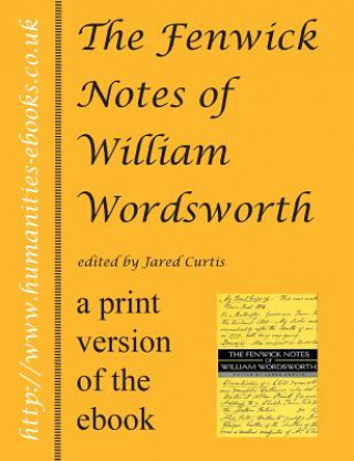 Kniha Fenwick Notes of William Wordsworth Jared Curtis