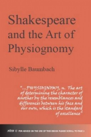 Buch Shakespeare and the Art of Physiognomy Sibylle Baumbach