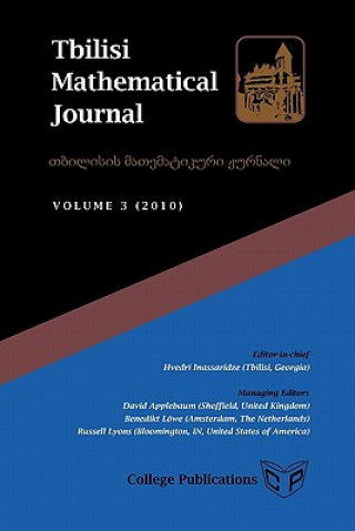 Kniha Tbilisi Mathematical Journal Volume 3 (2010) Hvedri Inassaridze