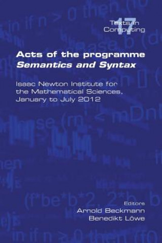 Книга Acts of the Progamme Sematics and Syntax Arnold Beckmann