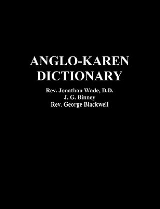 Kniha Anglo-Karen Dictionary Rev. George Blackwell