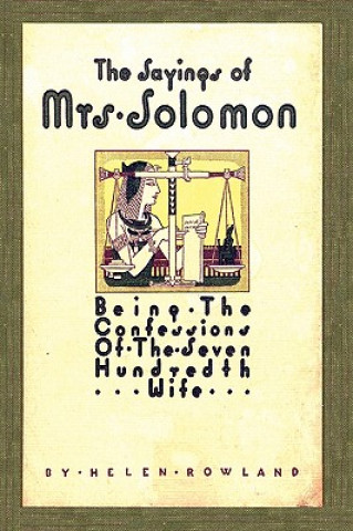 Carte Sayings of Mrs. Solomon Helen Rowland