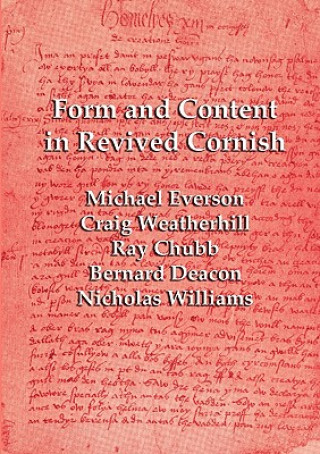 Kniha Form and Content in Revived Cornish Nicholas Williams