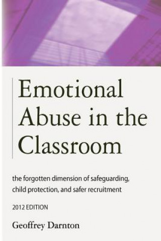 Książka Emotional Abuse in the Classroom Geoffrey Darnton
