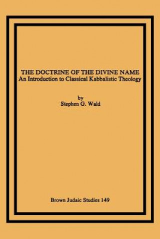 Kniha Doctrine of the Divine Name Wald