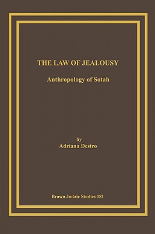Kniha Law of Jealousy Adriana Destro