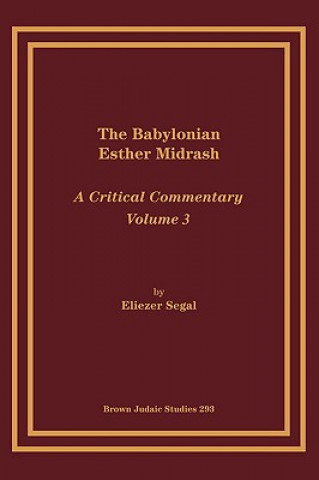 Knjiga Babylonian Esther Midrash Eliezar Segal