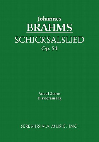Carte Schicksalslied, Op.54 Johannes Brahms