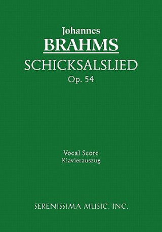 Könyv Schicksalslied, Op.54 Johannes Brahms