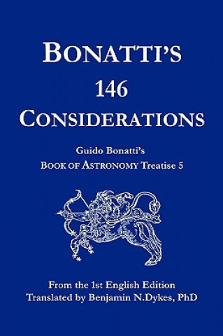 Book Bonatti's 146 Considerations Guido Bonatti