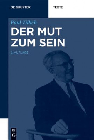 Kniha Mut Zum Sein Paul Tillich