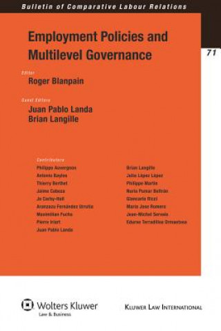 Könyv Employment Policies and Multilevel Governance Roger Blanpain