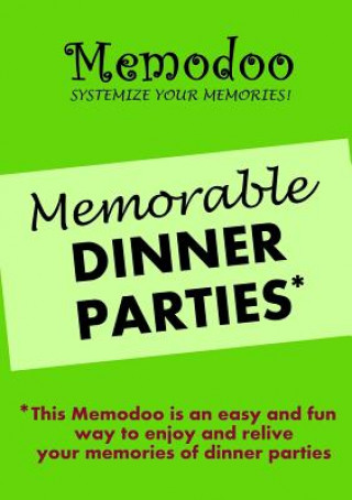 Knjiga Memodoo Memorable Dinner Parties Memodoo