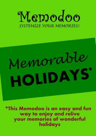 Kniha Memodoo Memorable Holidays Memodoo