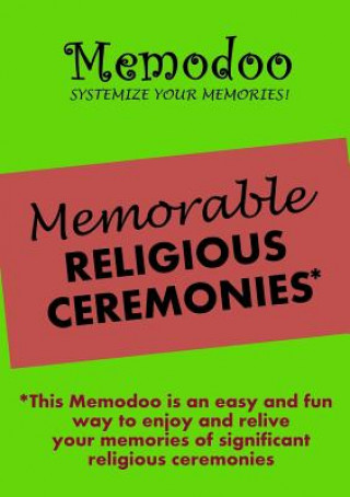 Kniha Memodoo Memorable Religious Ceremonies Memodoo