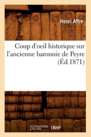 Buch Coup d'Oeil Historique Sur l'Ancienne Baronnie de Peyre, (Ed.1871) Henri Affre