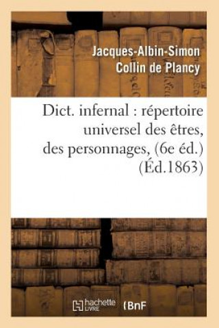 Carte Dictionnaire infernal Jacques-Albin-Simon Collin De Plancy