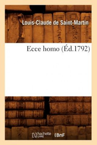 Carte Ecce Homo (Ed.1792) Louis Claude De Saint-Martin