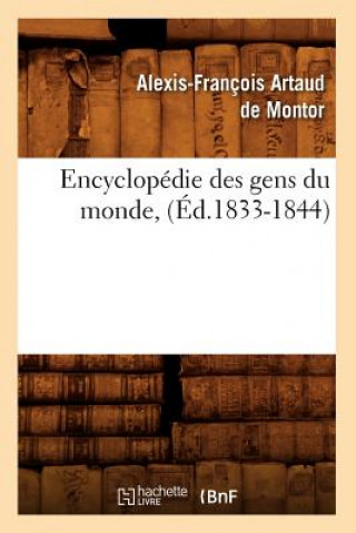 Kniha Encyclopedie Des Gens Du Monde, (Ed.1833-1844) Sans Auteur