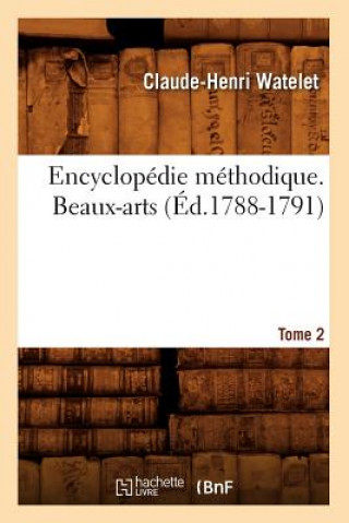 Carte Encyclopedie Methodique. Beaux-Arts. Tome 2 (Ed.1788-1791) Claude-Henri Watelet