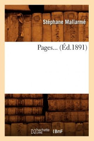 Kniha Pages (Ed.1891) Stéphane Mallarmé