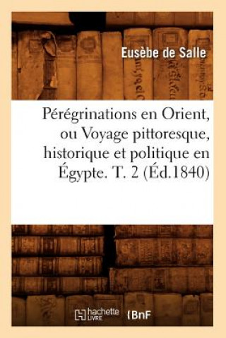 Carte Peregrinations En Orient, Ou Voyage Pittoresque, Historique Et Politique En Egypte. T. 2 (Ed.1840) Eusebe Francois De Salles
