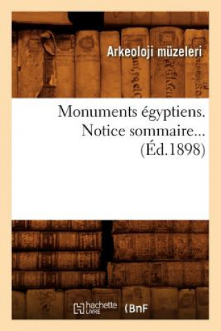 Carte Monuments Egyptiens. Notice Sommaire (Ed.1898) Sans Auteur