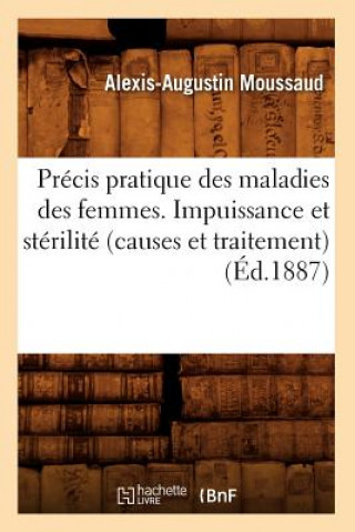 Book Precis Pratique Des Maladies Des Femmes. Impuissance Et Sterilite (Causes Et Traitement), (Ed.1887) Alexis-Augustin Moussaud