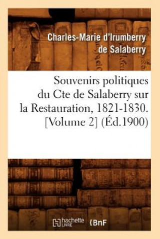 Carte Souvenirs Politiques Du Comte de Salaberry Sur La Restauration, 1821-1830 (Ed.1900) Charles-Marie D' Irumberry De Salaberry