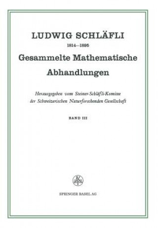 Kniha Gesammelte Mathematische Abhandlungen Ludwig Schlafli