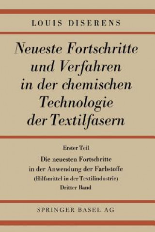 Kniha Neuesten Fortschritte in Der Anwendung Der Farbstoffe Ludwig Diserens