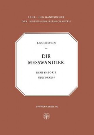 Kniha Messwandler Isaak Goldstein