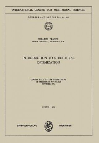 Knjiga Introduction to Structural Optimization William Prager