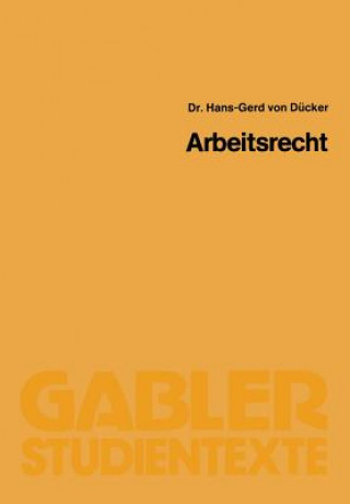 Knjiga Arbeitsrecht Hans-Gerd ~Von Ducker