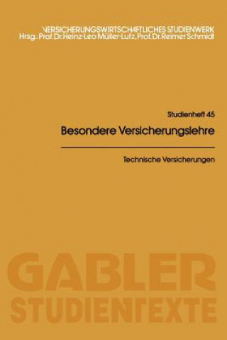 Knjiga Technische Versicherungen Wolfgang Meyer-Rassow