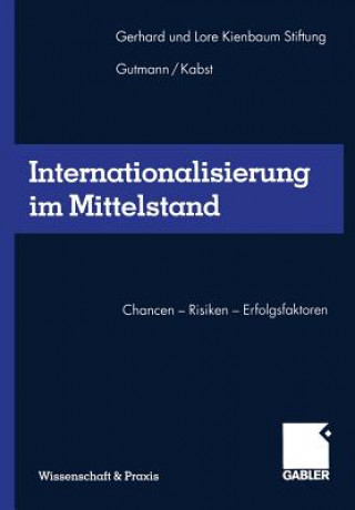 Kniha Internationalisierung Im Mittelstand Joachim Gutmann