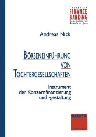 Kniha Boerseneinfuhrung Von Tochtergesellschaften 