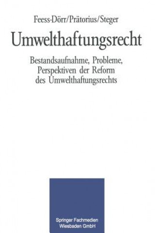 Kniha Umwelthaftungsrecht Eberhard Feess-Deorr