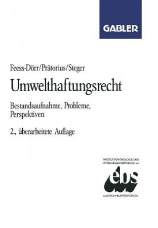 Kniha Umwelthaftungsrecht Eberhard Feess