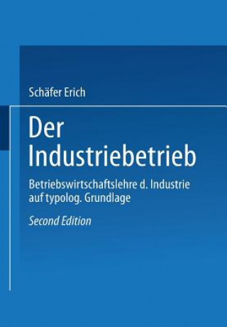 Książka Industriebetrieb Schafer Erich