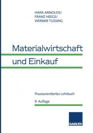 Kniha Materialwirtschaft Und Einkauf Hans Arnolds