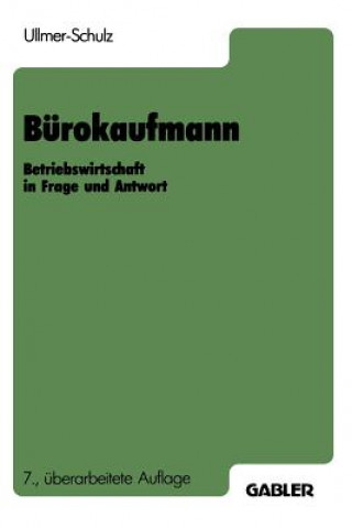 Knjiga Burokaufmann Edith Ullmer-Schulz