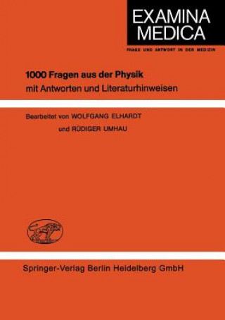 Kniha 1000 Fragen Aus Der Physik Wolfgang Elhardt