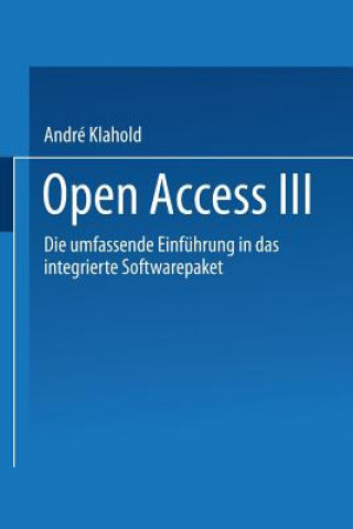 Книга Open Access III Andre Klahold