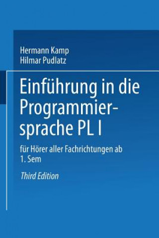 Kniha Einfuhrung in Die Programmiersprache Pl/I Hermann Kamp