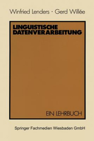 Buch Linguistische Datenverarbeitung Winfried Lenders