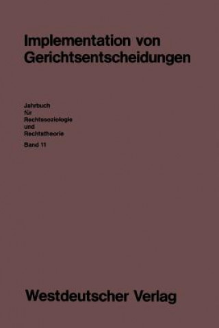 Könyv Implementation von Gerichtsentscheidungen Rüdiger Voigt