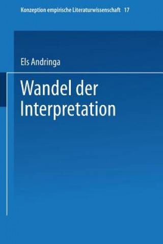 Βιβλίο Wandel Der Interpretation Els Andringa