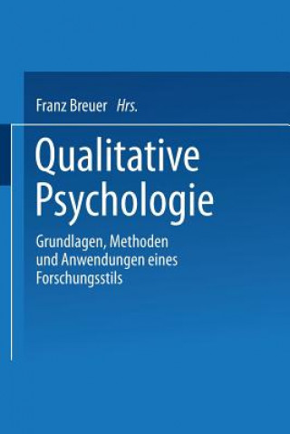 Könyv Qualitative Psychologie Franz Breuer