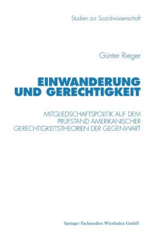 Libro Einwanderung Und Gerechtigkeit Gunter Rieger